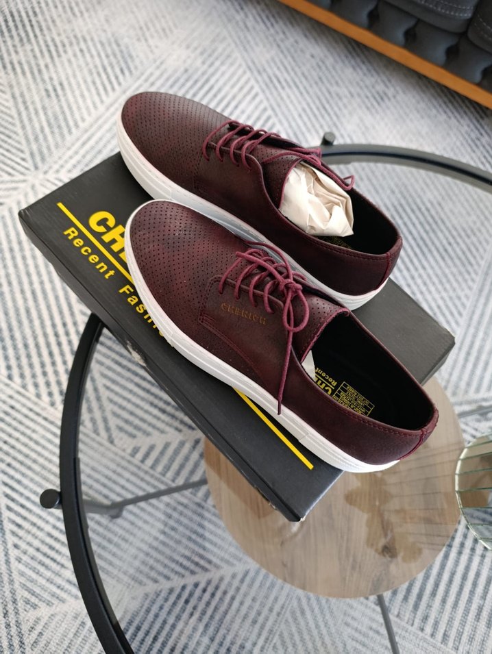 Bordo Bağcıklı Erkek Günlük Spor Ayakkabı - Görsel 3