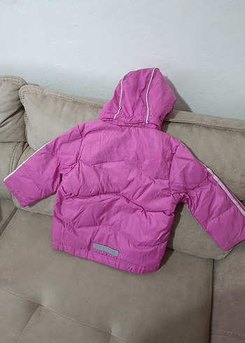 Kız Çocuk Pembe Fermuarlı Mont - Görsel 3