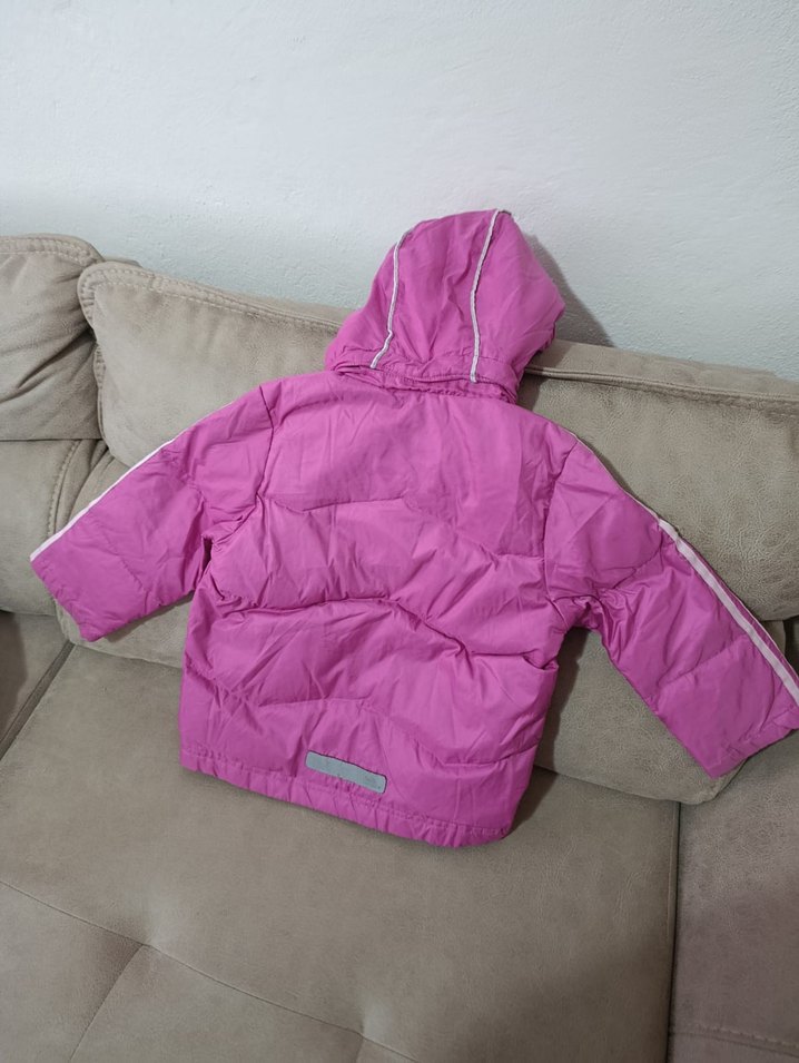 Kız Çocuk Pembe Fermuarlı Mont - Görsel 3