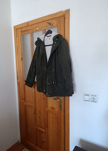 haki yeşili de facto mont - Görsel 7