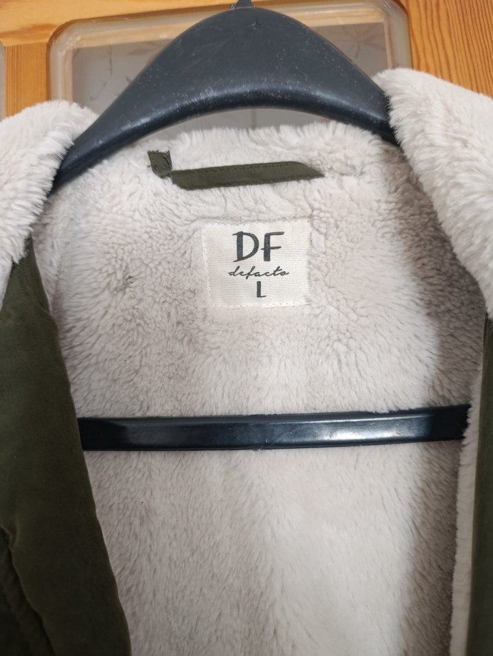 haki yeşili de facto mont - Görsel 4