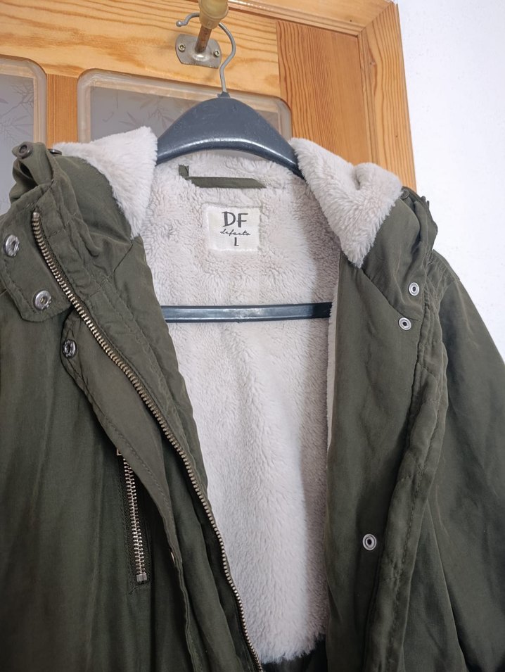 haki yeşili de facto mont - Görsel 5