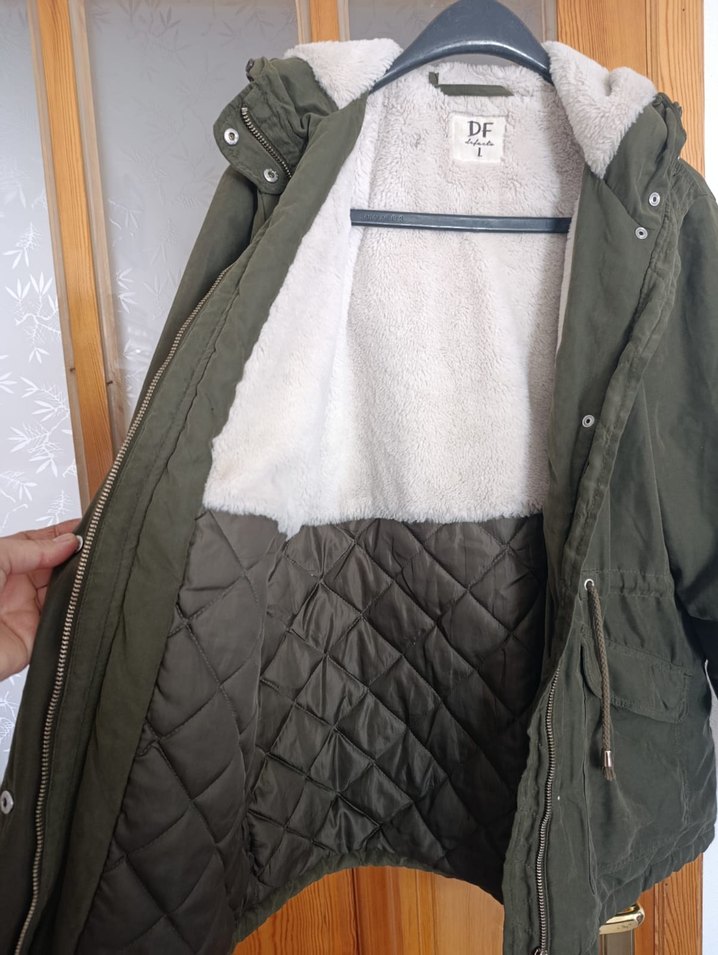 haki yeşili de facto mont - Görsel 3