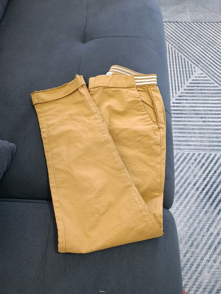 taba Bol Kesim belj lastik detayli Pantolon - Görsel 2