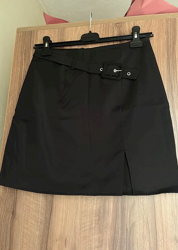 Kemer Detaylı Mini Etek Y2K Gotik Grunge