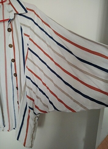 VİNTAGE yarasa kol gomlek - Görsel 2