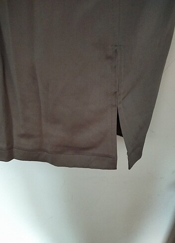 VİNTAGE elbise Parlak antrasit renk - Görsel 7