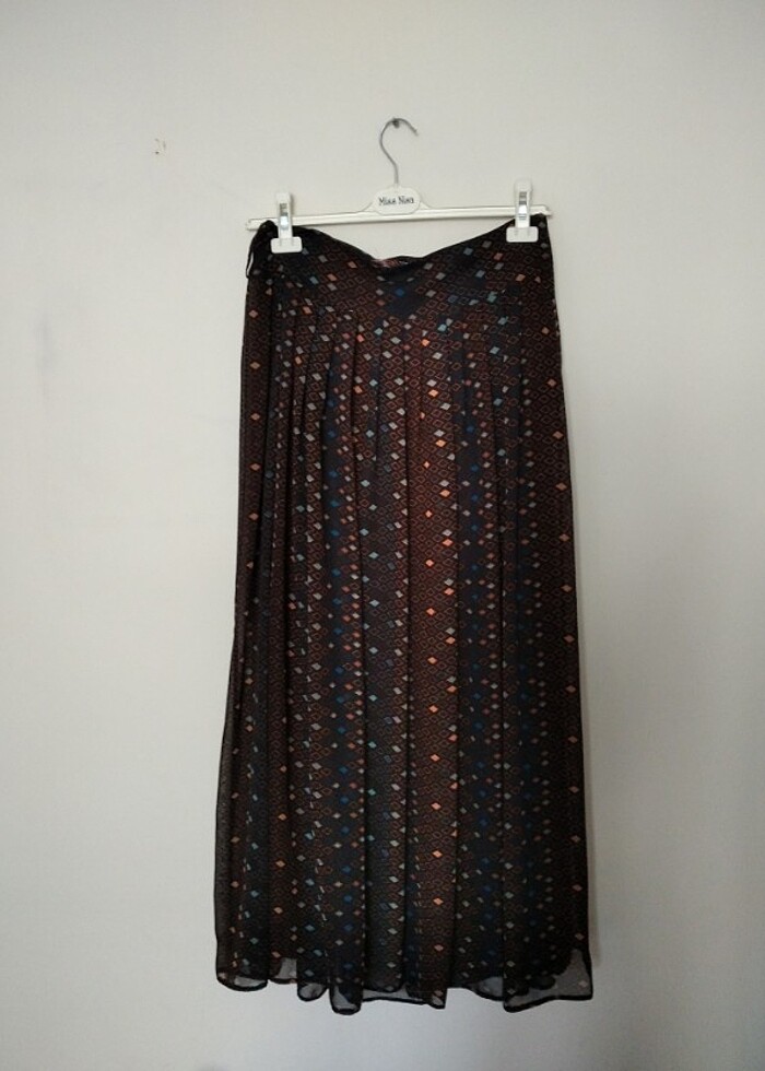 Şifon etek pileli - Görsel 2