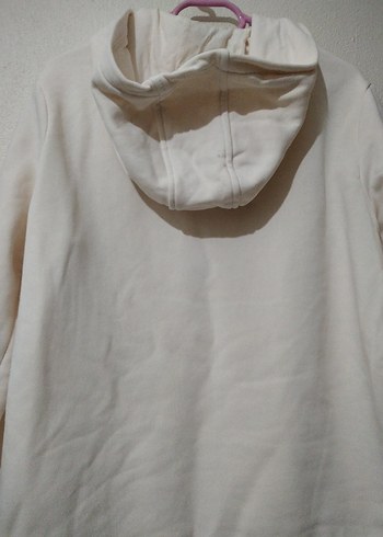 USPA Beyaz Kadın Kapüşonlu Sweatshirt - Görsel 4