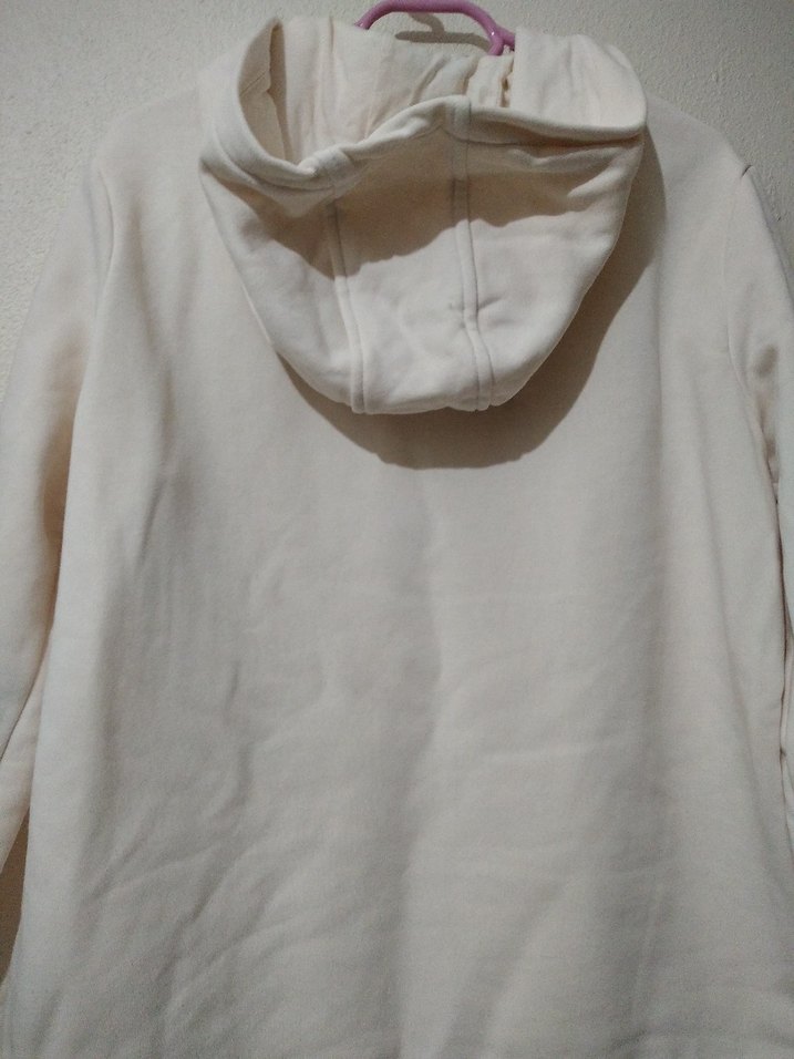 USPA Beyaz Kadın Kapüşonlu Sweatshirt - Görsel 4