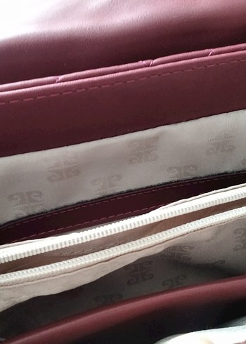 Bordo Zincir Detaylı PİERRE CARDİN COK AZ KULLANİLDİ - Görsel 4