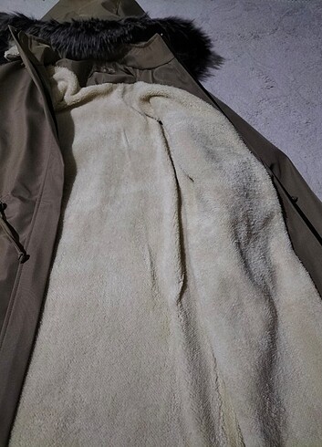 Kadın içi kürklü mont - Görsel 2