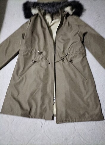 Kadın içi kürklü mont - Görsel 4