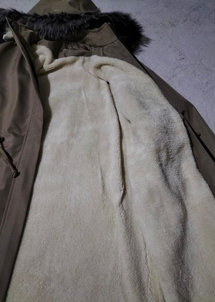 Kadın içi kürklü mont  - Görsel 2