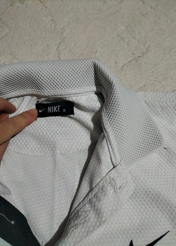 s Beden Nike Beyaz Kısa Kollu Polo Tişört