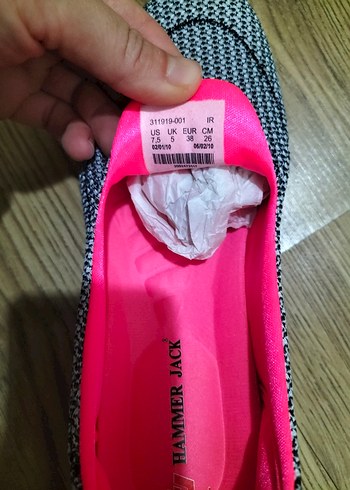 Örgü Detaylı Pembe Kadın Dolgu Topuk Spor Ayakkabı - Görsel 6