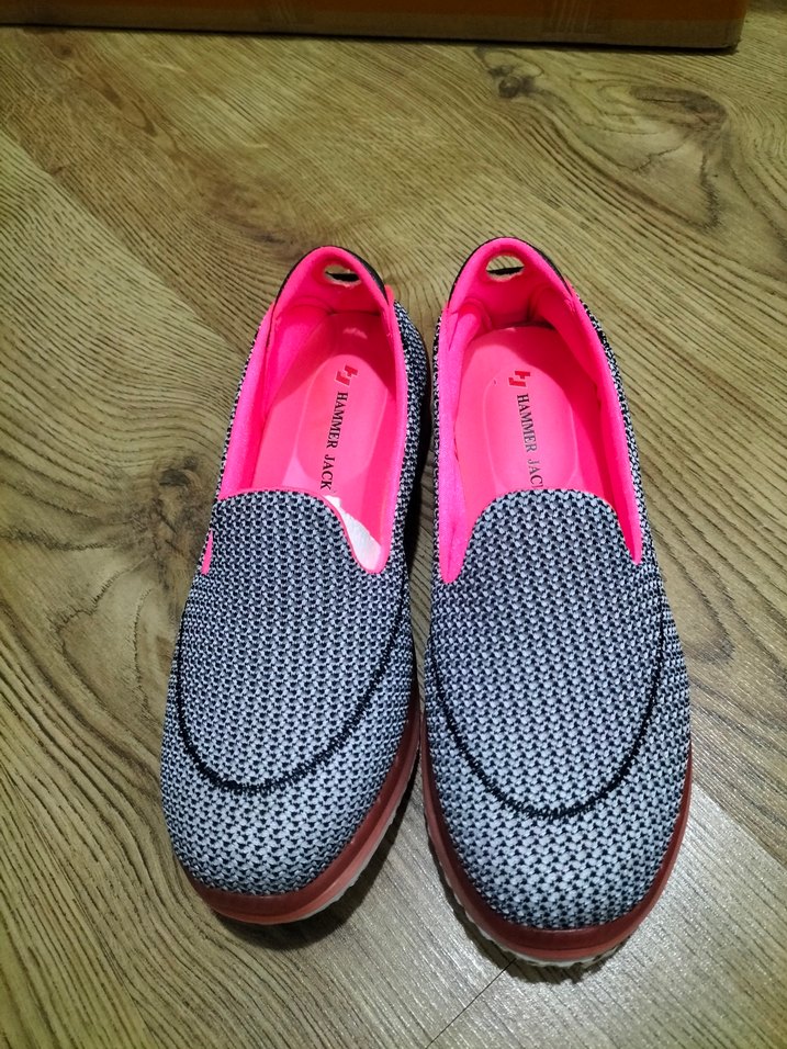 Örgü Detaylı Pembe Kadın Dolgu Topuk Spor Ayakkabı - Görsel 2