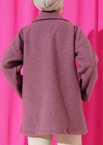 Düğmeli buklet kaban - Görsel 3