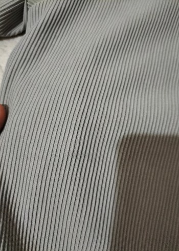 Gri Kısa Kollu Erkek Gömlek - Görsel 3