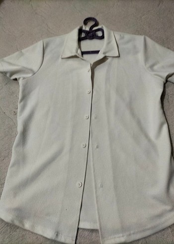 Düğmeli Kısa Kollu erkek Gömlek - Görsel 2