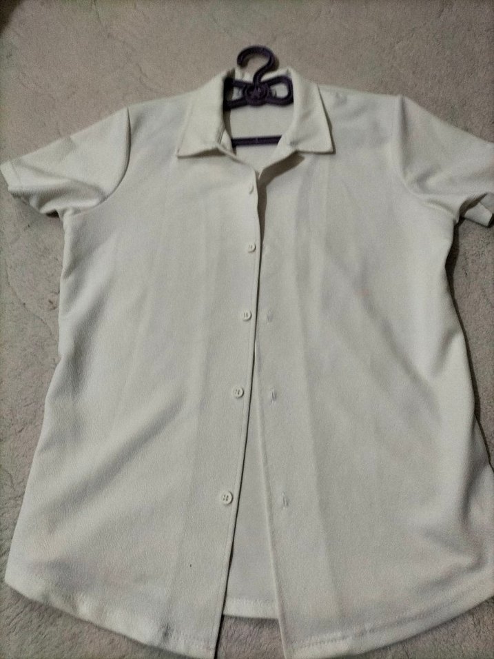 Düğmeli Kısa Kollu erkek Gömlek - Görsel 2