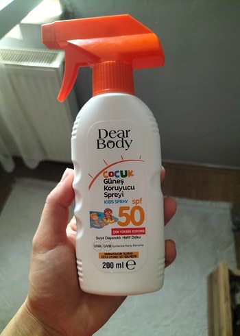 Dear Body SPF 50 Çocuk Güneş Koruyucu Sprey 200ml