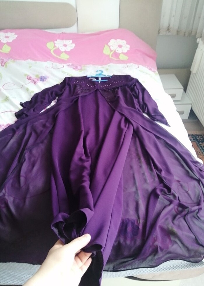 #mor #elbise  - Görsel 2