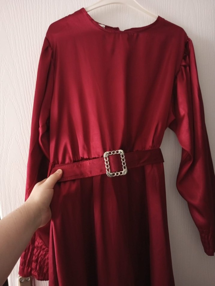 #Bordo #saten - Görsel 2