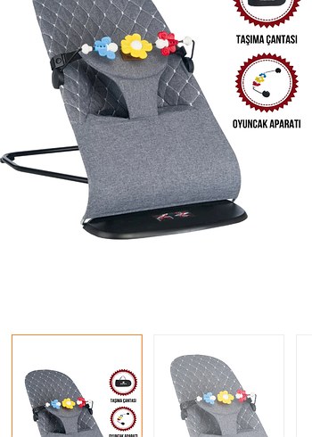 Gri Bebek Ana Kucağı Oyuncaklı - Görsel 2