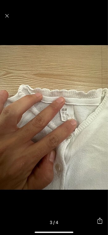 3-6 Ay Beden H&M ince triko hırka
