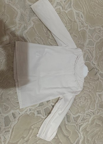 Lc wakiki beyaz yakalı kız çocuk gömlek - Görsel 4