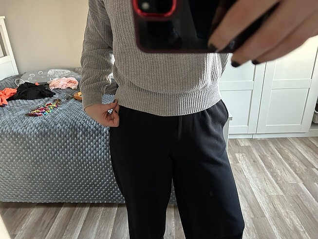 s Beden pull&bear gri kazak