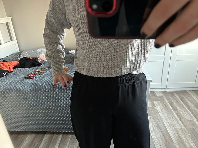 s Beden gri Renk pull&bear gri kazak