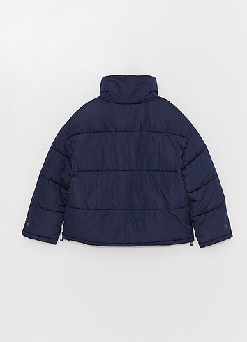 LC Waikiki Dik Yaka Düz Oversize Şişme Mont