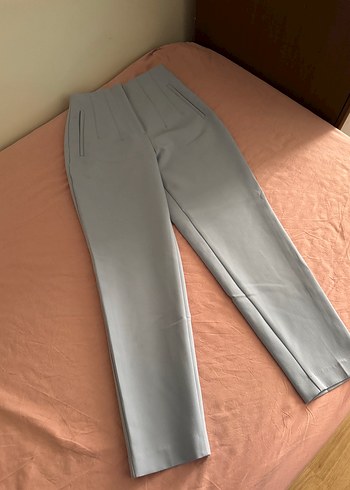 Gri Kadın Kumaş Pantolon