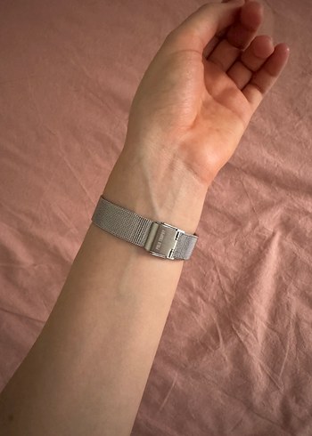 Diğer Gri Kemerli Minimalist Kadın Saati