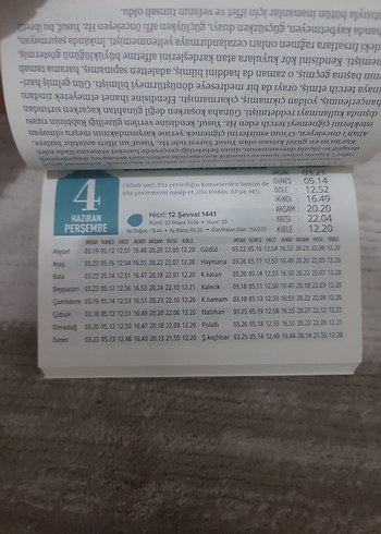 2020 takvim yaprakları - Görsel 2