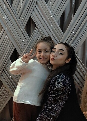 m Beden Pullu siyah elbise 