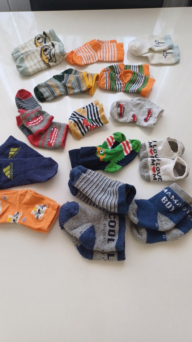 15 tane Renkli Desenli Erkek Çocuk Çorapları - Görsel 2