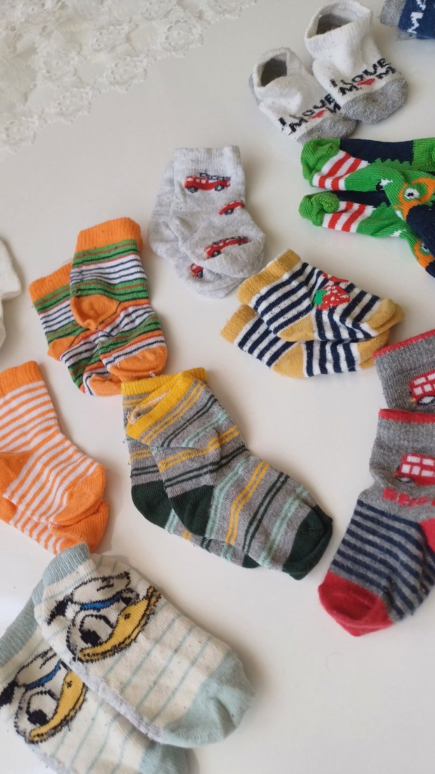 15 tane Renkli Desenli Erkek Çocuk Çorapları - Görsel 5