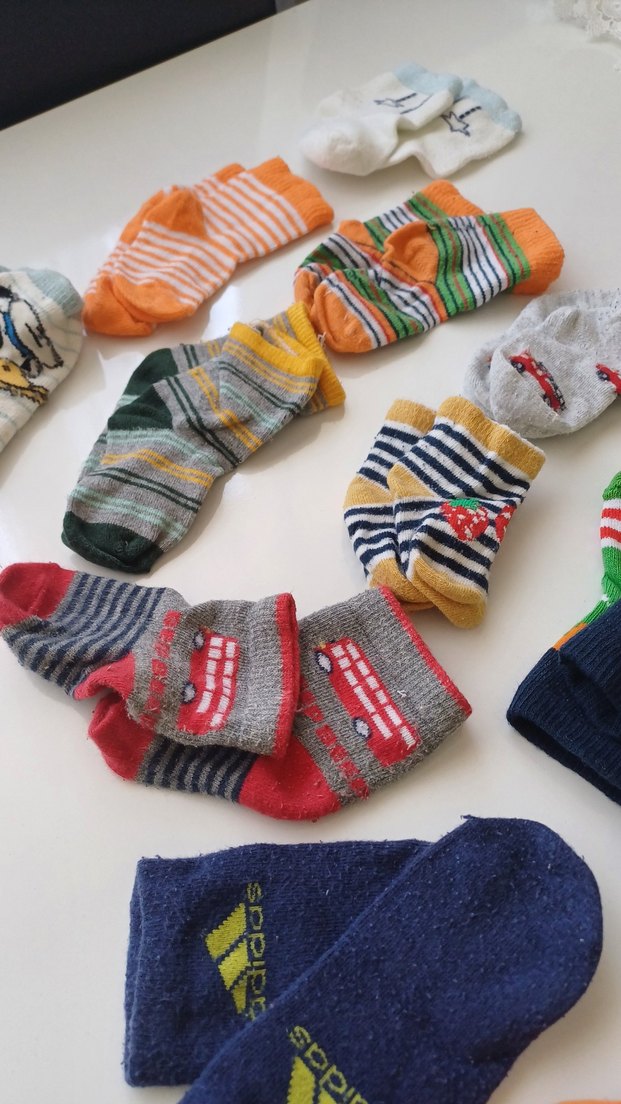 15 tane Renkli Desenli Erkek Çocuk Çorapları - Görsel 4