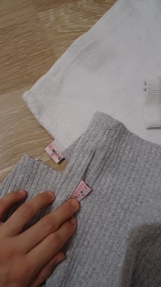 Gri beyaz Çocuk bady - Görsel 3