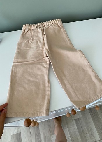 LC Waikiki Kız Çocuk Bej Bol Kesim Kot Pantolon