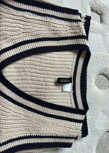 H&M h&m V Yaka Örgü Kadın Süveter