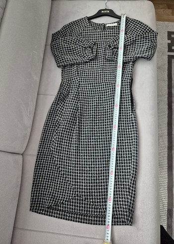 Batik marka Ekose Desenli Kadın Elbise - Görsel 6