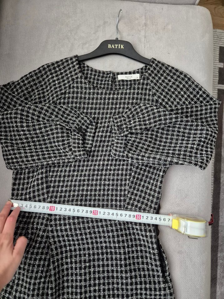 Batik marka Ekose Desenli Kadın Elbise - Görsel 5