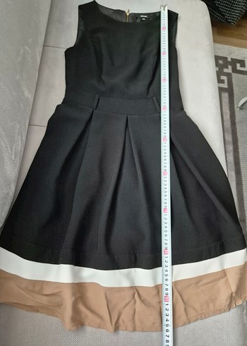 Koton Modern Klasik Siyah Midi Elbise - Görsel 5