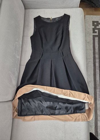 Koton Modern Klasik Siyah Midi Elbise - Görsel 3