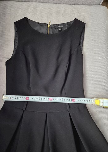 Koton Modern Klasik Siyah Midi Elbise - Görsel 4