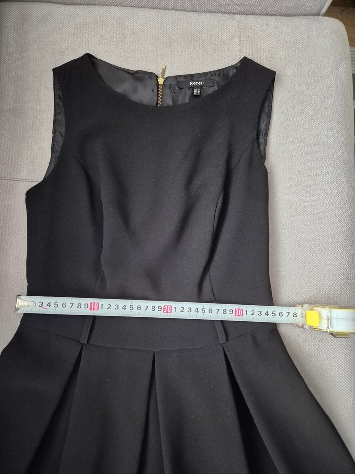 Koton Modern Klasik Siyah Midi Elbise - Görsel 4